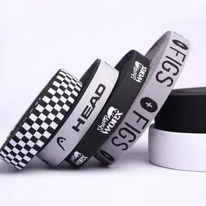 Fashion Custom Printed Label Soft Polyester Woven Knitted Elastic Band For Underwear