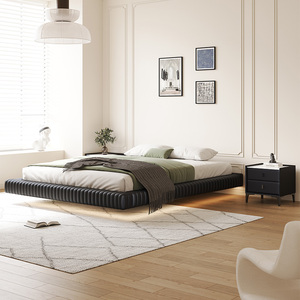 Hiện Đại Sang Trọng Ý Phòng Ngủ Đặt Da Rắn Đôi Vua Nữ Hoàng Đầy Đủ Kích Thước Nổi Giường - Product Image 4