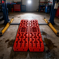 HM6007 Tapis de traction pour pneus neige, rampes de récupération tout-terrain, planches de traction 2 pièces pour Jeep