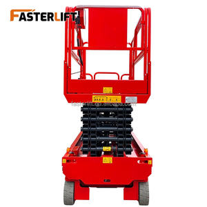 Faster Lift FL Model 6-16m Mobile Small Scissor Lift Elektrik Hidrolik Kapasitas 130KG Tinggi Maksimum 20m - Product Image 3