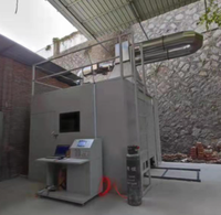 Máquina de prueba BS EN 13823 SBI, utilizada para materiales de construcción, aparatos de prueba de artículos de combustión única, equipos de prueba de laboratorio