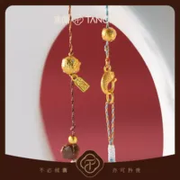 Collier TANGPEI classique en alliage de cuivre pour femme, avec plumes tombantes, perles blanches tressées sculptées, pendentif plume dorée porte-bonheur - Cadeau