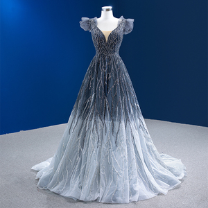 Rsm222208 Vestidos de Novia 2022 con Cuentas, Hombros Descubiertos, Largos hasta el Suelo, Estilo Princesa, Vestido de Noche - Product Image 1