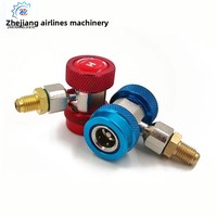 Jeu de manomètres numériques pour climatisation automobile R134a, jauge de pression numérique, fluorage, double manomètre, modèle bleu ZH-1