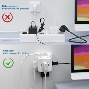 ปลั๊กไฟฟ้าแบบพกพา รุ่นใหม่ ดีไซน์ทันสมัย 5 ช่องเสียบ EU  แบบ Power Cube รองรับกระแสไฟ 16A  ทองแดงคุณภาพสูง ปลั๊กมาตรฐานยุโรป ได้รับการรับรอง KC GS CE - Product Image 6