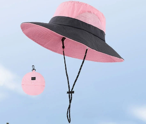 Wide Brim Women Packable Waterproof Bucket <b>Men</b> Uv Protection <b>Sun</b> Foldable Beach Fishing <b>Hat</b> - Product Image 2