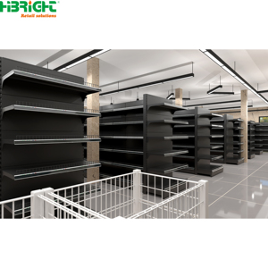Estanterías Metálicas para Supermercados, Góndolas de Exhibición de Doble Cara para Tiendas de Abarrotes - Product Image 6