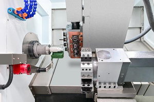 Độ chính xác cao 7.5KW máy tiện CNC ck46b Y4 + 4 trục chính đơn 6-công cụ ATC Siemens GSK quay phay fanuc nghiêng giường - Product Image 2