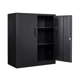 Металлический запираемый шкаф для хранения документов для домашнего офиса, спортзала, школы, кухни, стальная офисная мебель для безопасного хранения