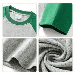 Camiseta de Manga Larga Unisex de Alta Calidad, Personalizada al por Mayor, con Diseño de Dos Colores, 100% Algodón, a la Moda - Product Image 4