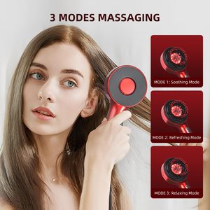 New <b>Hair</b> Growth Applicator <b>Hair</b> Comb Heating Scalp Care <b>Massage</b> <b>Brush</b> Nanoparticle Spray Electric Red Light Scalp Massager - Product Image 4