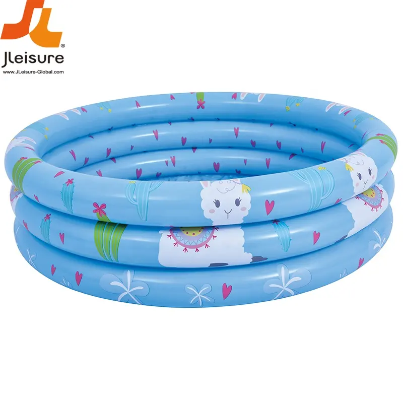 Juguetes inflables de Alpaca para niños, 3 anillos, piscina, venta al por mayor, Verano