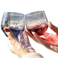 Bouteille en verre à motifs colorés de 250 ml, nouveau style, multi-usages pour l'eau, la bière, le vin, le brandy, rangement domestique, cadeau, récipient en verre