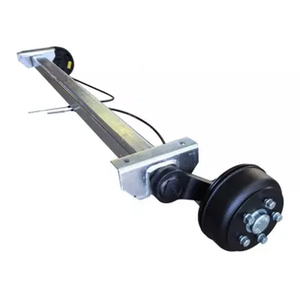 Llanta a buen precio con abrazadera, <span class=keywords><strong>rueda</strong></span> <span class=keywords><strong>Jockey</strong></span> neumática, eje de torsión de acero sin freno - Product Image 4