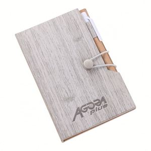 Bloc-notes en cuir A5 à feuilles mobiles, design moderne, personnalisable avec logo en relief, écologique, idéal pour la promotion - Product Image 1