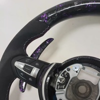 Roda kemudi serat karbon, disesuaikan untuk BMW F10 F30 F31 F32 F20 E90 E92 E60 X6 E71 X5 E70 M3 M4 M5 M6 LED