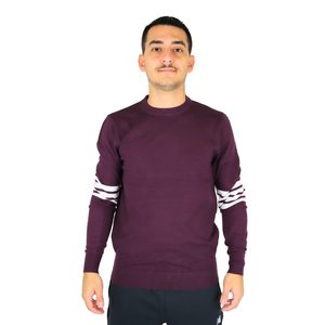 Pull Richmond X pour homme UMA24101MA en tricot violet à col rond et manches longues - Product Image 1