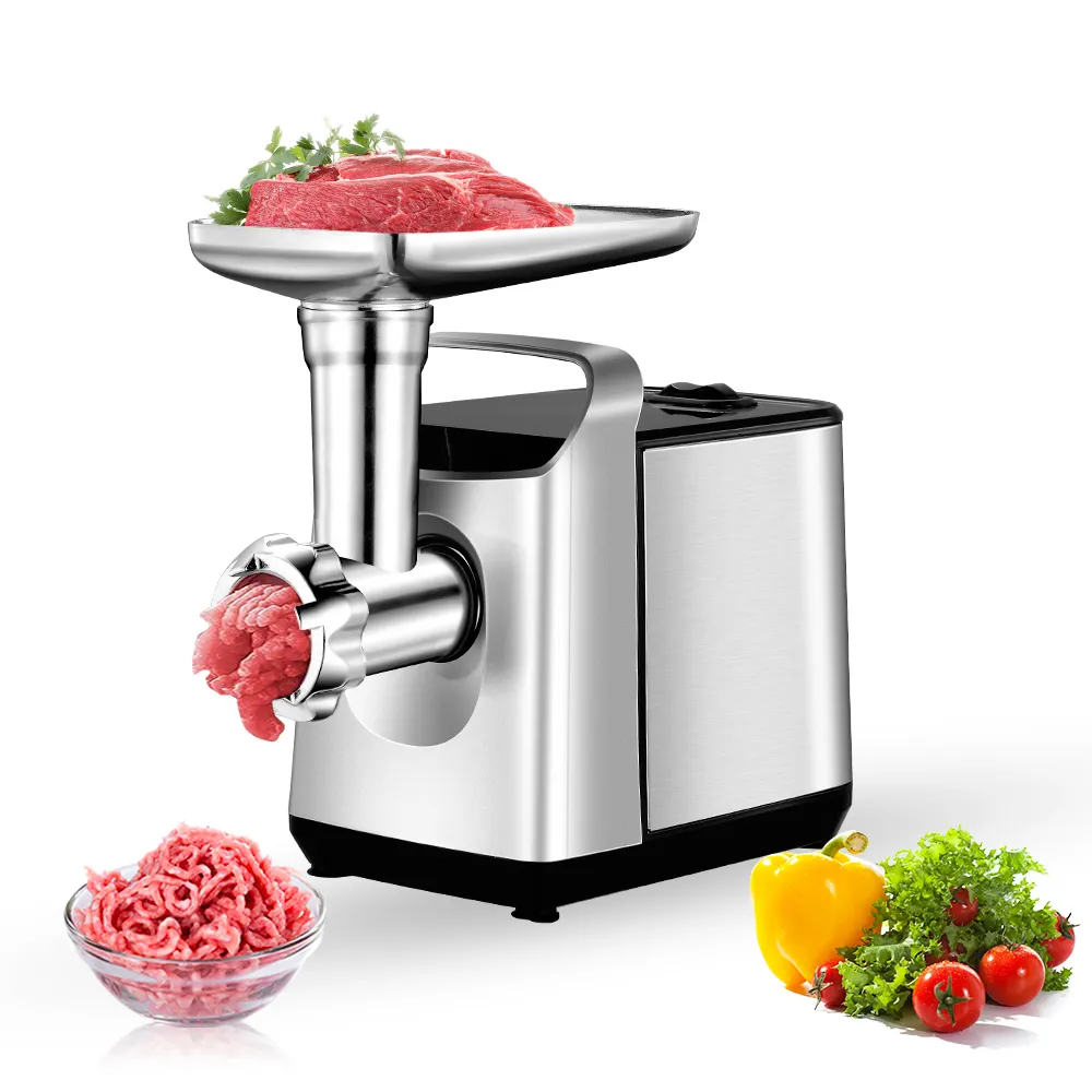 Büyük güç ev mutfak aletleri et kıyma mutfak robotu sosis makinesi elektrikli kıyma makinesi