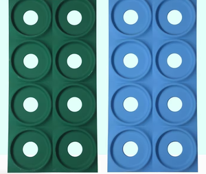 Mur de fond en briques creuses légères en granit artificiel PU à double face à neuf grilles moderne, design de modèle 3D - Product Image 4