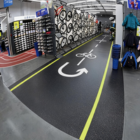 Revêtement de sol synthétique intérieur imperméable et écologique Runsure, surface marbrée, adapté aux zones d'activités de bureau, fourni par le fabricant