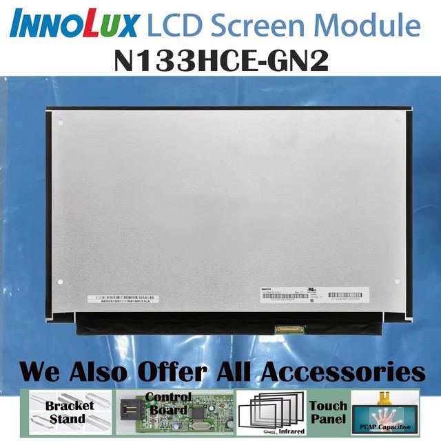 13.3"  700:1 N133HCE-GN2 Brand New No Touch 16:9 Laptop LCD Screen Module 1920*1080 WLED EDP 30 Pins 100% SRGB 170g 40pcs/carton
