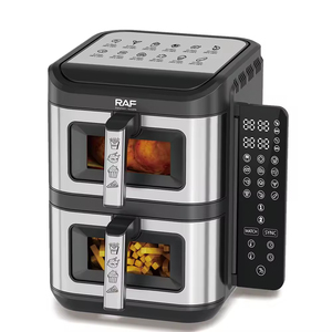 6L+6L 2800W Large Capacity Digital Air Fryer Double Layer 2-Basket Visual Window Air Fryer - Product Image 5