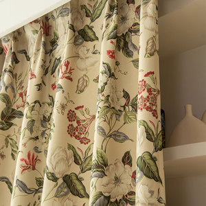 Rideaux imprimés botaniques style <span class=keywords><strong>jardin</strong></span> anglais, papillons et fleurs, voilages filtrants la lumière pour salon et chambre, vente en gros au mètre en rouleau - Product Image 4