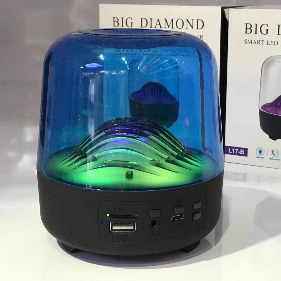 Bluetooth ポータブルワイヤレススピーカー LEDライト 内蔵