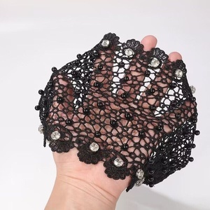 Nouveauté transfrontalière Été <span class=keywords><strong>2023</strong></span> Bandeau pour cheveux large et ajouré pour femme, orné de perles à clous et de paillettes sonores, style tendance, couvre les cheveux blancs - Product Image 5