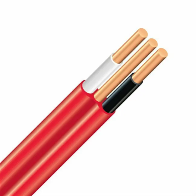 Certificado CSA Nmd90 300V Alambre de cobre para construcción nmwu NMD PVC Aislamiento sólido 14 12 10 8 6 AWG Cable HT