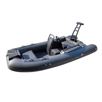 Bateau pneumatique à coque en aluminium de 12 pieds (360 cm) avec moteur de 40 CV, capacité de 5 personnes, fourni par l'usine