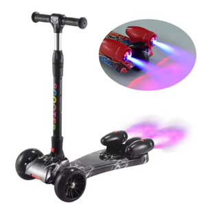 新款儿童电动滑板车带喷雾儿童滑板车<span class=keywords><strong>3</strong></span>轮折叠喷雾火箭滑板车儿童 - Product Image 3