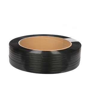 Ruban de cerclage en PET noir de 16 mm pour l'emballage de palettes de stockage industriel, durable, respectueux de l'environnement, utilisation en gestion d'entrepôt - Product Image 5