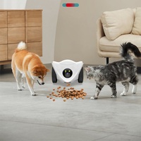 Robot Compagnon Intelligent Mobile pour Surveillance et Alimentation des Animaux à Domicile, Interphone Bidirectionnel, Vision Nocturne, Distributeur de Friandises