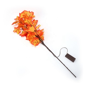 Lampu pohon cabang daun Maple buatan LED, lampu dekorasi lanskap dioperasikan baterai untuk pesta liburan lampu Natal - Product Image 6