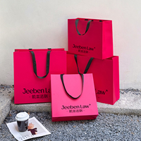 Sacs à main en papier kraft de luxe écologiques, logo personnalisé, durables, réutilisables, ruban doré, estampage à chaud, boutique de vêtements