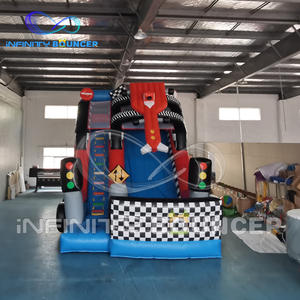 Infinity Party Rental Equipment Car Slide Inflable Dry Slide Race Car Slides para Party Rental - Product Image 1