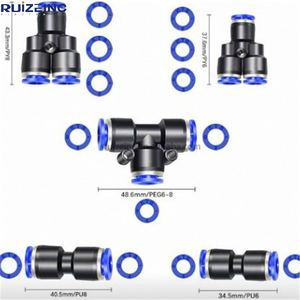 42 pièces connecteur à poussée directe Y/U connecteur pneumatique à dégagement rapide tubes à air accessoires bidirectionnels - Product Image 2