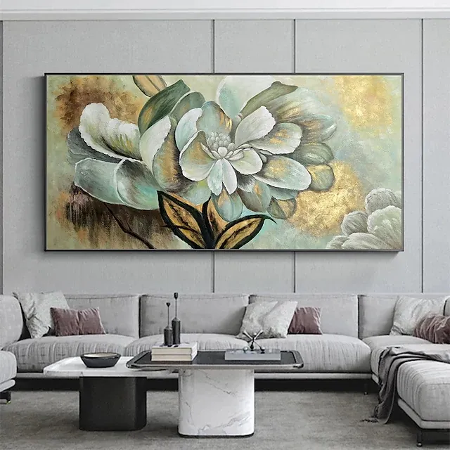 Living Room Picture Home Decor Canvas Painting Gold Acrylic contemporary oil painting gold