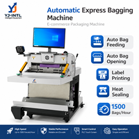 Machine automatique PLC pour l'emballage, la fermeture et l'étiquetage de sacs postaux en polyéthylène pour l'emballage express e-commerce