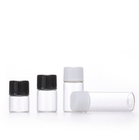 Flacons en verre de 2ml 4ml 5ml avec bouchons à vis Flacon d'échantillon de liquide transparent Flacons de stockage pour huile essentielle
