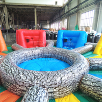 WINSUN Sport Center Nouveau Grand Bouncer Gonflable pour Adultes, Jeu de Rebond Hippopotames Affamés