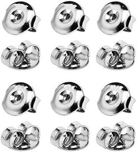 Hypoallergenic Stainless Steel <strong>Earring</strong> <strong>Back</strong> Secure <strong>Locking</strong> <strong>Backs</strong> for Stud <strong>Earrings</strong> 18K Gold Replacement - Product Image 3
