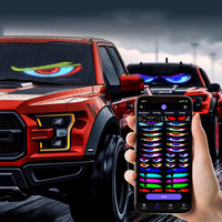 Nouveaux accessoires modernes pour éclairage de voiture DIY, écran LED, indicateurs de pare-brise, yeux de démon, commande à distance par application, étanche IP65, coloré