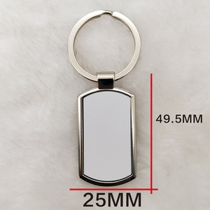 Porte-clés en métal en gros, breloque personnalisée avec gravure photo et texte pour cadeau d'anniversaire - Product Image 3