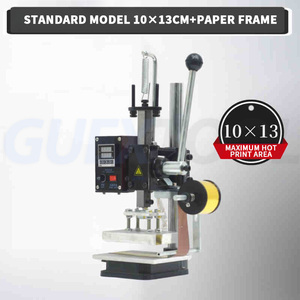 Machine de marquage à chaud 220V compacte pour cuir et papier, presse à embosser manuelle, presse à chaud - Product Image 1