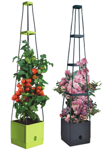 Supports muraux suspendus pour plantes en plastique écologique, design original, anneaux de <span class=keywords><strong>support</strong></span>, cages, treillis, jardin, <span class=keywords><strong>support</strong></span> pour plantes hautes - Product Image 2
