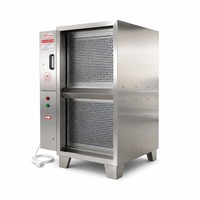 Purificateur de fumée d'huile ESP pour cuisine commerciale, précipitateur électrostatique en acier inoxydable, volume d'air élevé pour camion de restauration