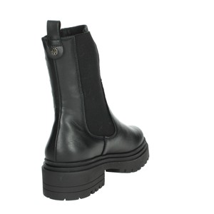 Stivaletti 4625 Taupe bassi da donna classico tacco alto Slip-On traspirante alla moda con tomaia in Denim per l'autunno inverno - Product Image 3