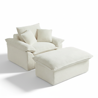 Canapé-lit inclinable moderne en gros, ensemble de canapés modulaires de luxe, meubles de salon, canapé compressé sous vide dans une boîte